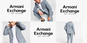 Armani Exchange Men's Slim-Fit Plaid Suit Separates